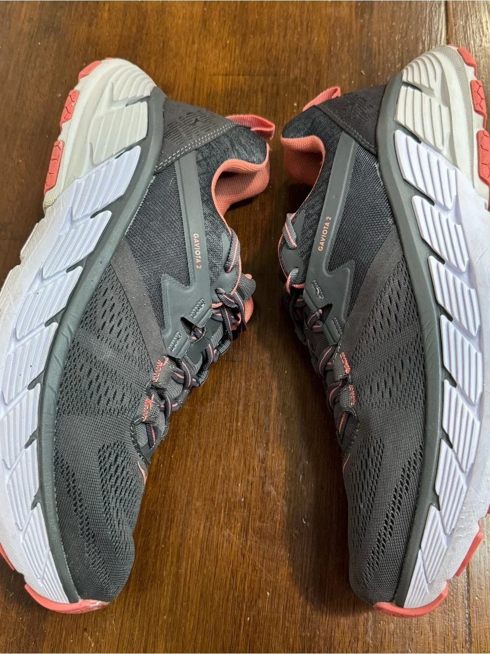 Hoka One One Womens Gaviota 2 1099630 DSLN Gray Running Shoes Sneakers Size 11 - Picture 4 of 12